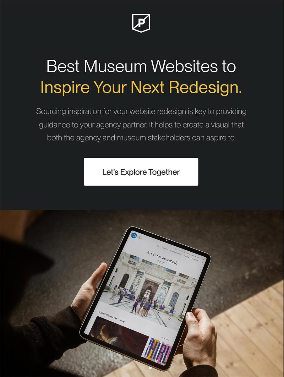 Museum website redesign company 